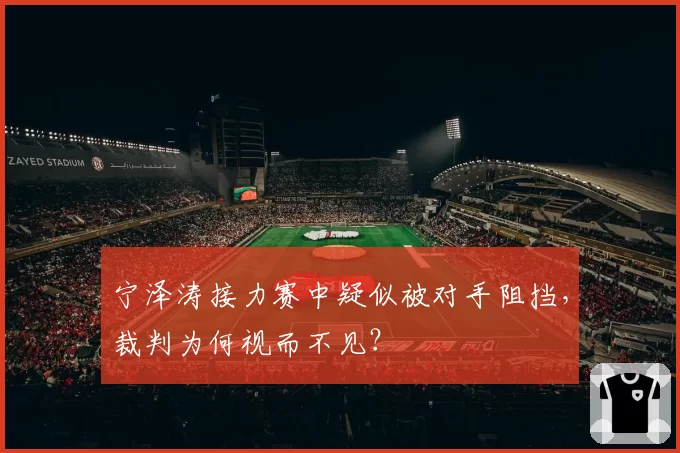 宁泽涛接力赛中疑似被对手阻挡，裁判为何视而不见？